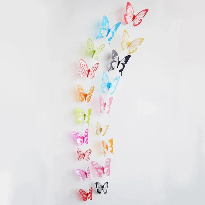 3D Crystal Butterfly Wall Stickers – Home & Garden Decor Decals