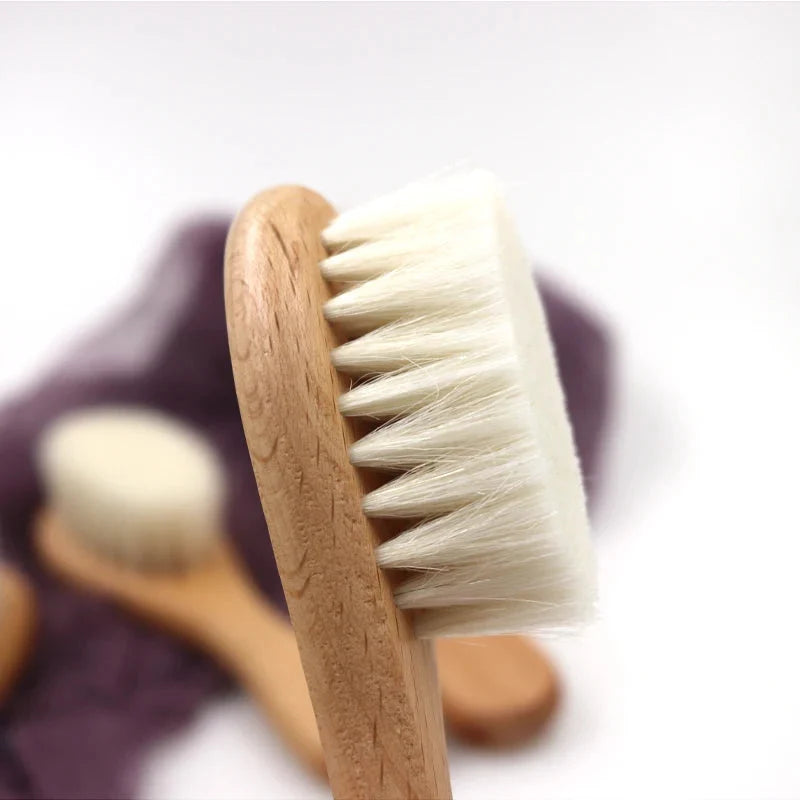 Natural Wool Beech Wooden Comb – Baby & Kids Hair Brush