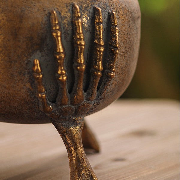 Skeleton Hands Iron Vase