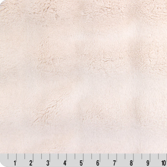 Luxe Cuddle Powderpuff Pearl 58" - 60" Fabric per yard
