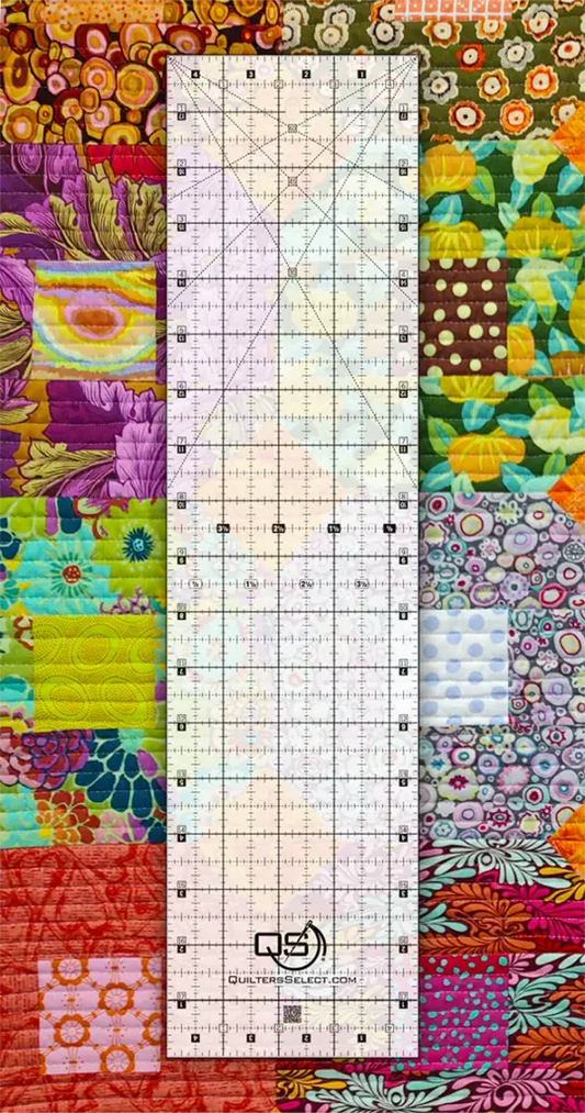 Quilters Select Non-Slip Crystal Clear Ruler 4.5" x 18"