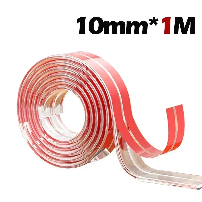 Transparent Baby Safety Strip with Double-Sided Tape for Furniture