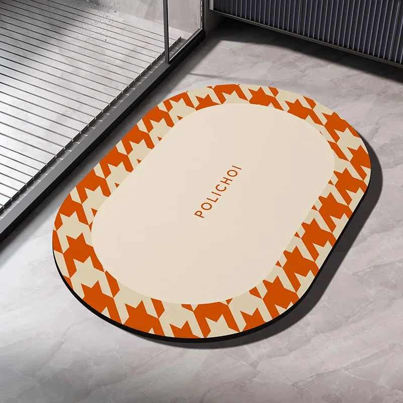 Diatomaceous Earth Bath Mat – Quick-Dry Non-Slip Absorbent Rug