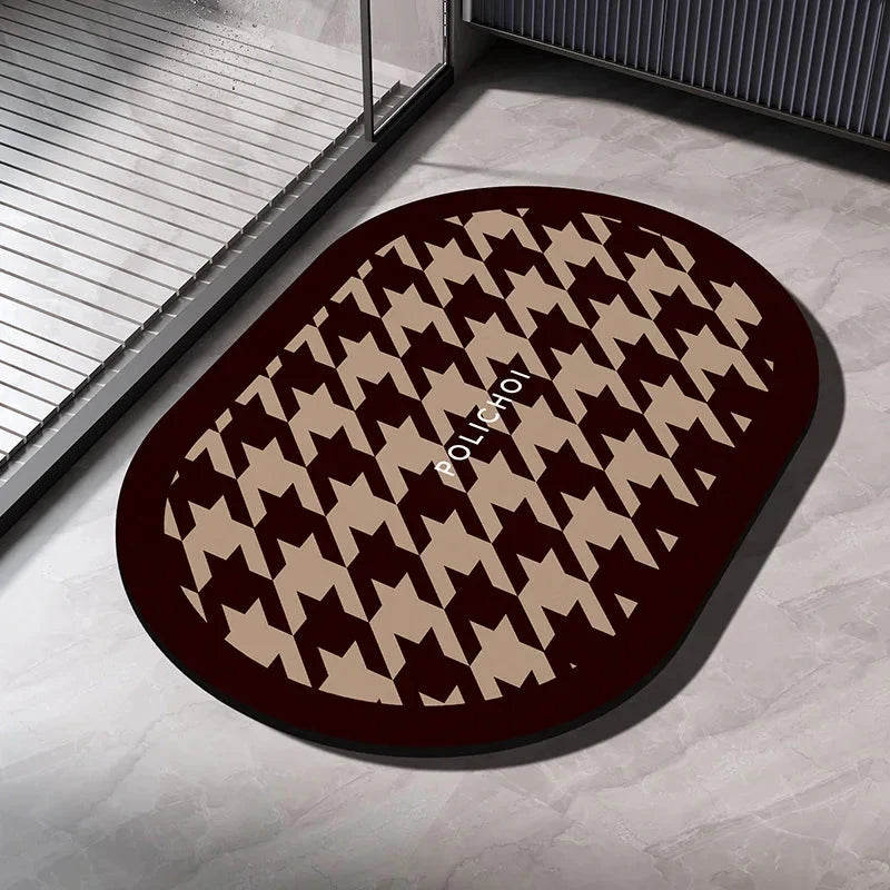 Diatomaceous Earth Bath Mat – Quick-Dry Non-Slip Absorbent Rug