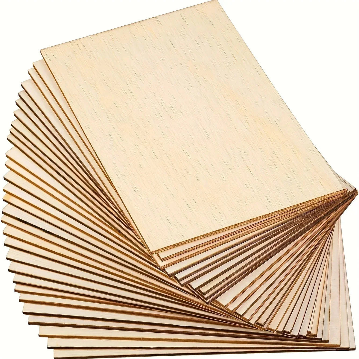 Unfinished Wood Sheets for Crafts - 6x4in/15x10cm (4/8/15 Pcs) | DIY Arts & Projects