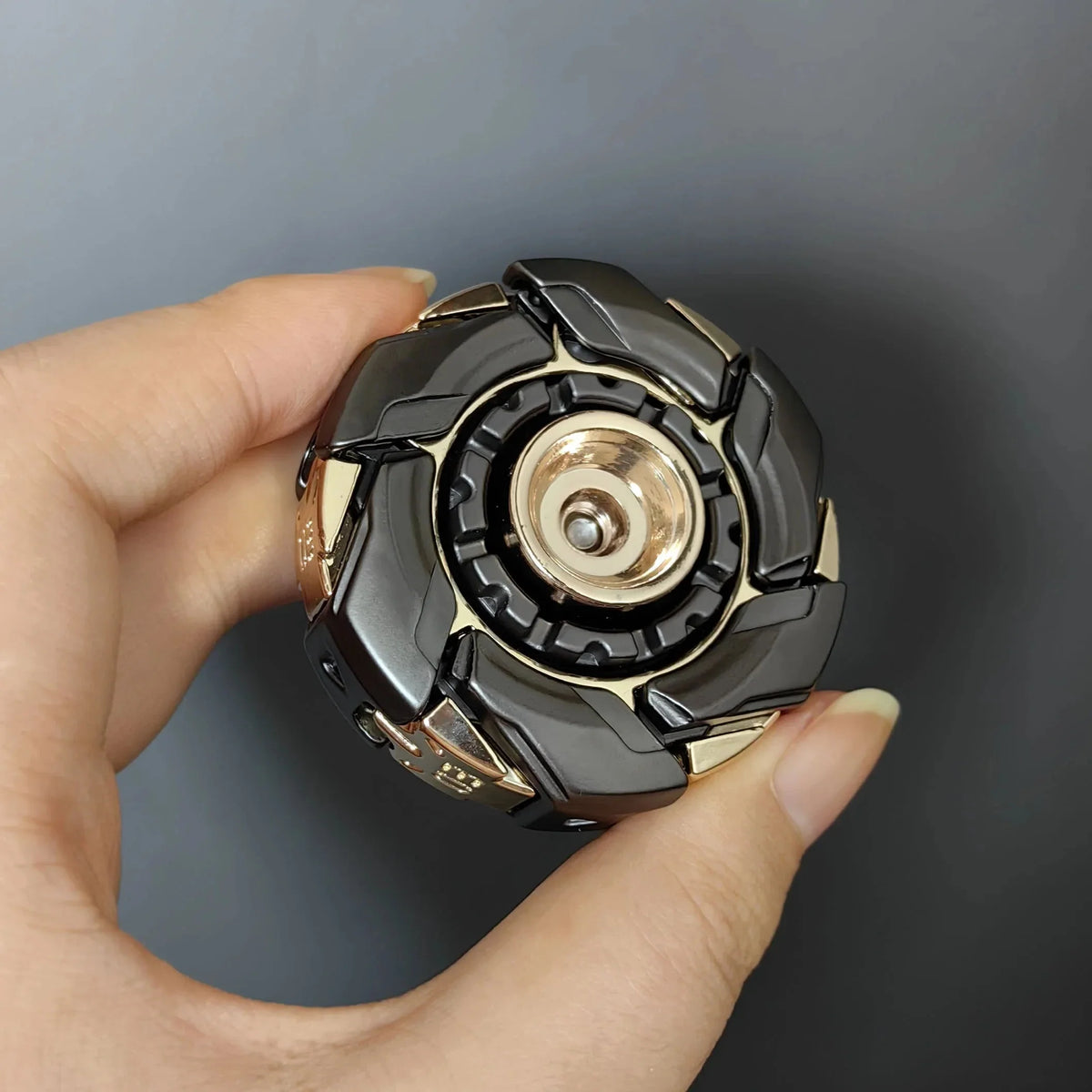 EDC Open Armor Metal Spinning Top – Magnetic Fidget Slider Toy for Adults | Stress Relief Spinner with Mecha Design & Smooth Rotation