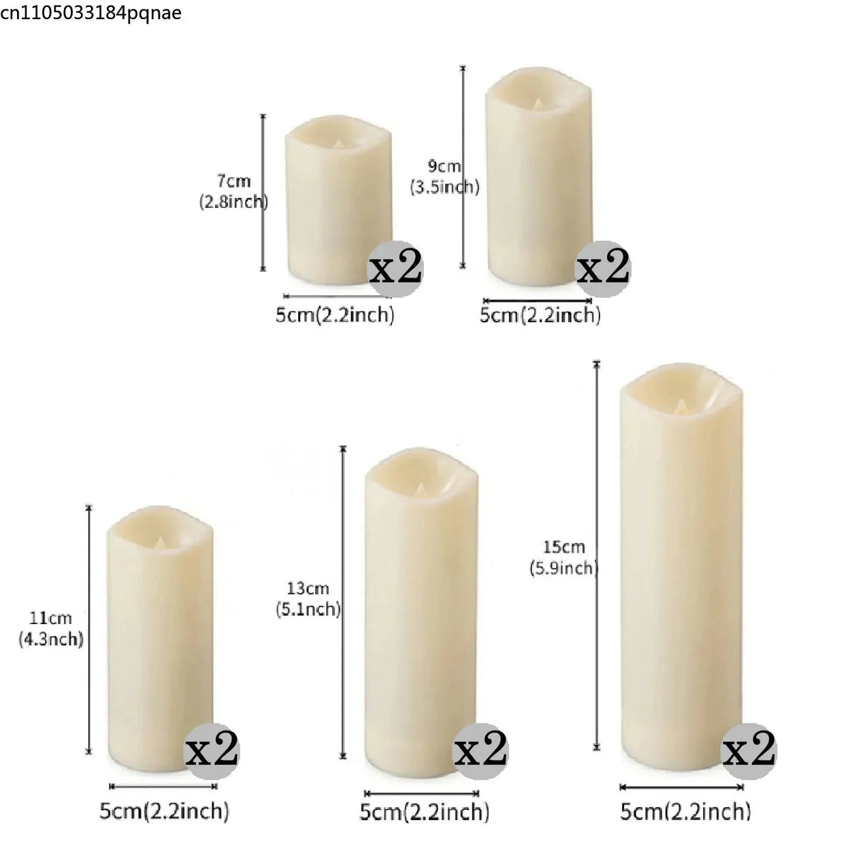 10-120pcs Flameless LED Flickering Pillar Candles – Battery-Operated, Safe, and Reusable for Weddings, Parties, and Home Décor