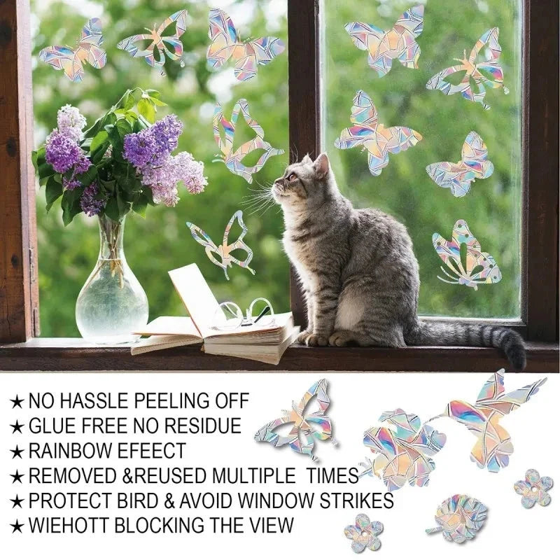 Rainbow Suncatcher Window Stickers – PVC Prism Decals