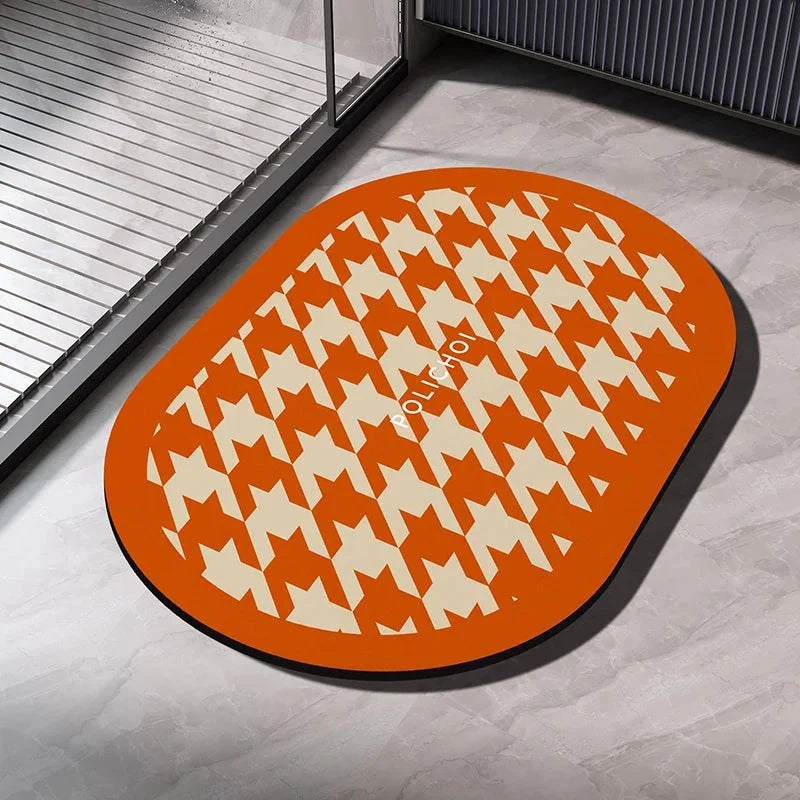 Diatomaceous Earth Bath Mat – Quick-Dry Non-Slip Absorbent Rug