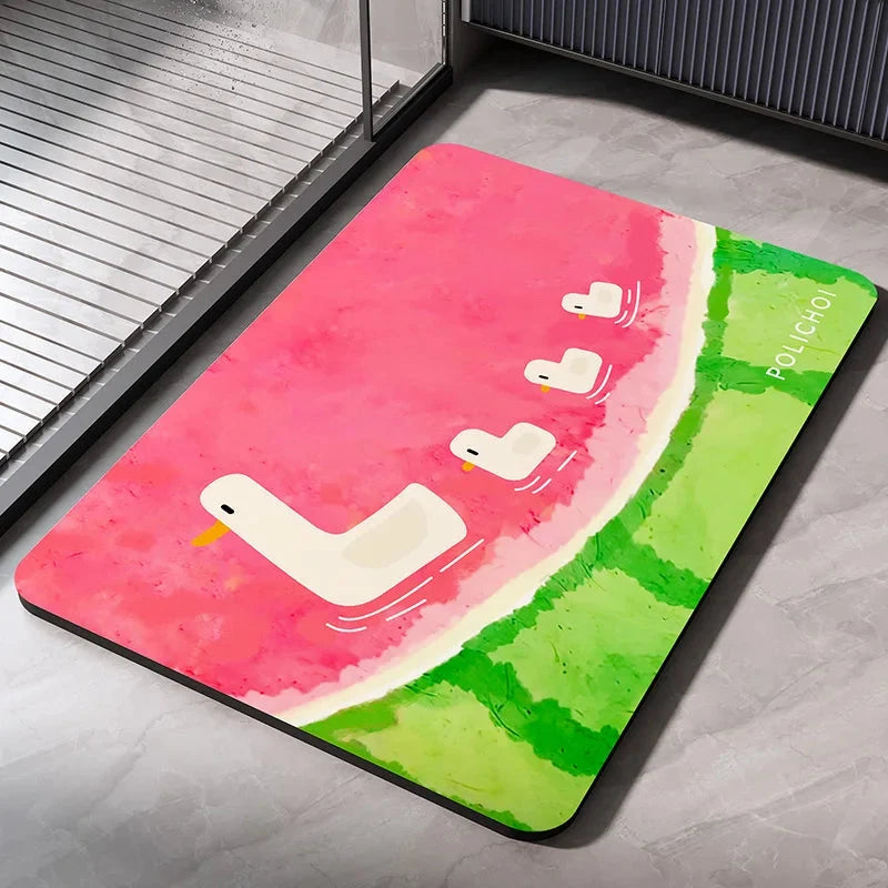 Diatomaceous Earth Bath Mat – Quick-Dry Non-Slip Absorbent Rug
