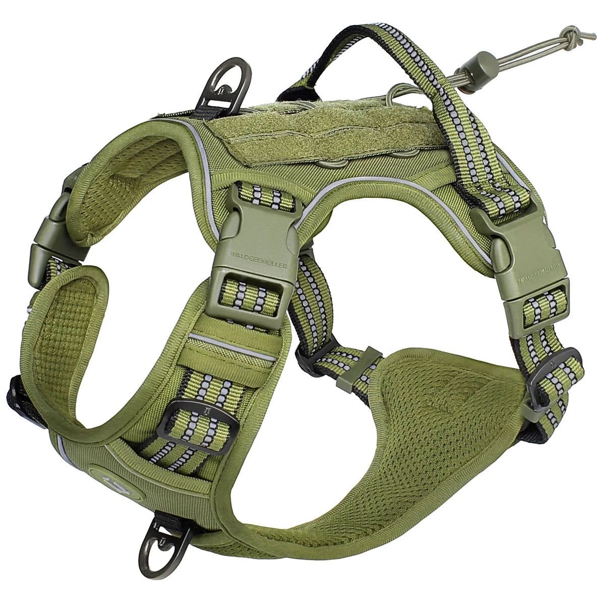 Tactical No-Pull Dog Harness – Adjustable MOLLE Military Vest for Medium & Large Dogs