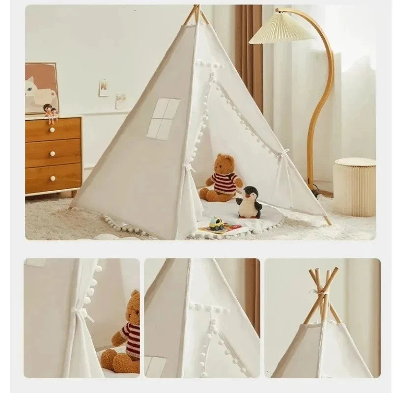 Portable Kids Play Tent Wigwam Teepee Playhouse