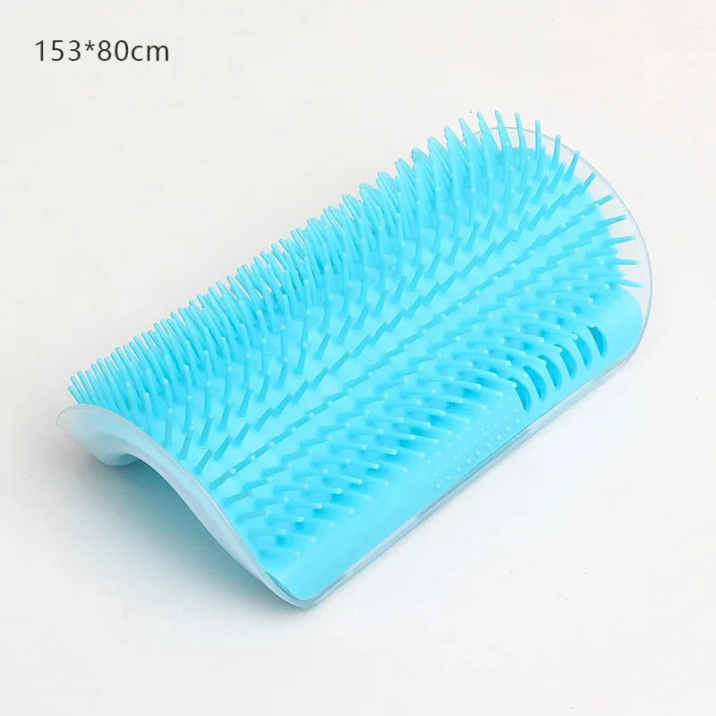 Cat Massage Brush & Hair Remover – Self-Grooming Wall Corner Comb for Cats | Detachable, Easy-Clean Pet Massage Tool