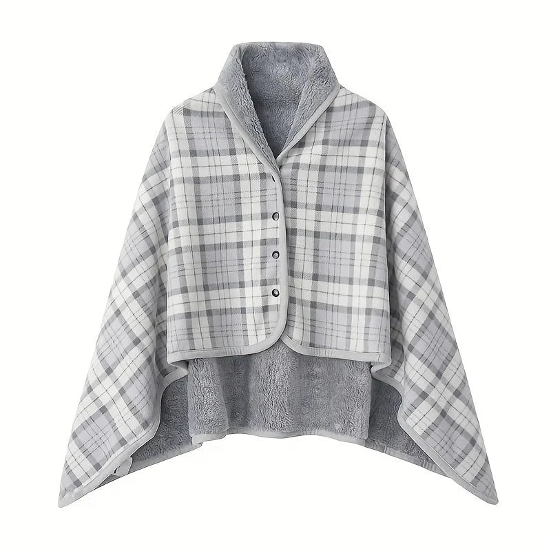 Wearable Blanket Shawl – Flannel Lazy Office Wrap