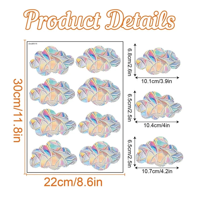 Rainbow Suncatcher Window Stickers – PVC Prism Decals