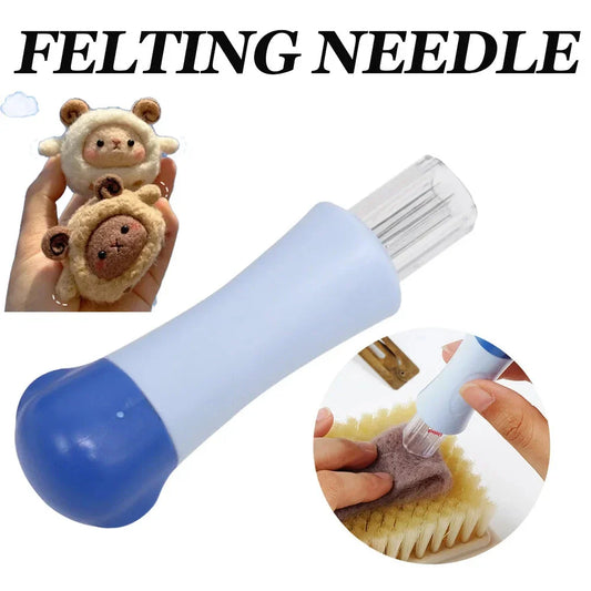 Felting Needle Tool with 7 Needles - DIY Starter Kit for Wool Crafts