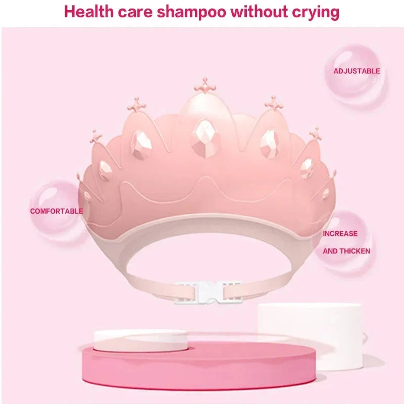 Adjustable Kids Shampoo Cap – Baby Bath Visor with Ear Protection