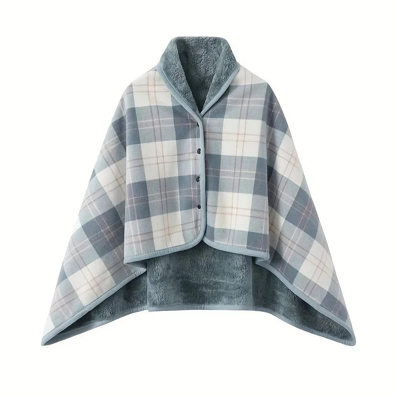 Wearable Blanket Shawl – Flannel Lazy Office Wrap