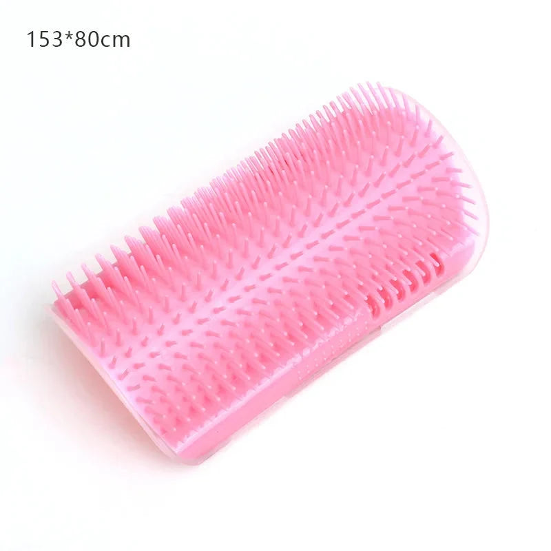 Cat Massage Brush & Hair Remover – Self-Grooming Wall Corner Comb for Cats | Detachable, Easy-Clean Pet Massage Tool