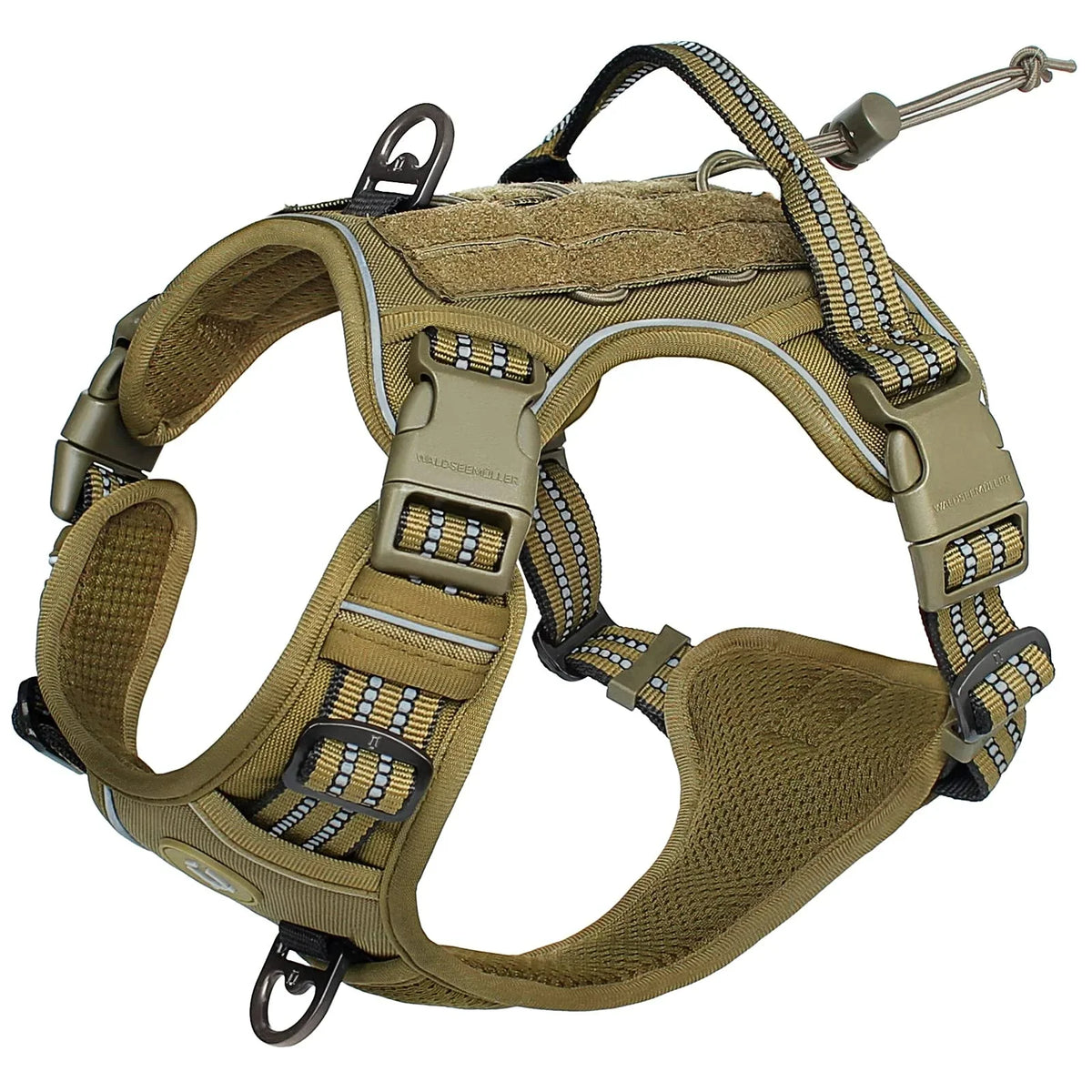 Tactical No-Pull Dog Harness – Adjustable MOLLE Military Vest for Medium & Large Dogs