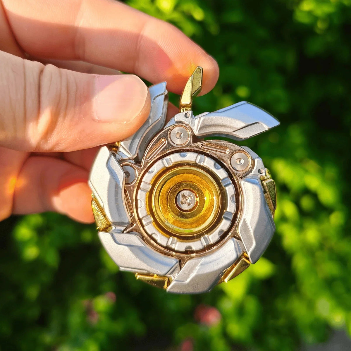 EDC Open Armor Metal Spinning Top – Magnetic Fidget Slider Toy for Adults | Stress Relief Spinner with Mecha Design & Smooth Rotation