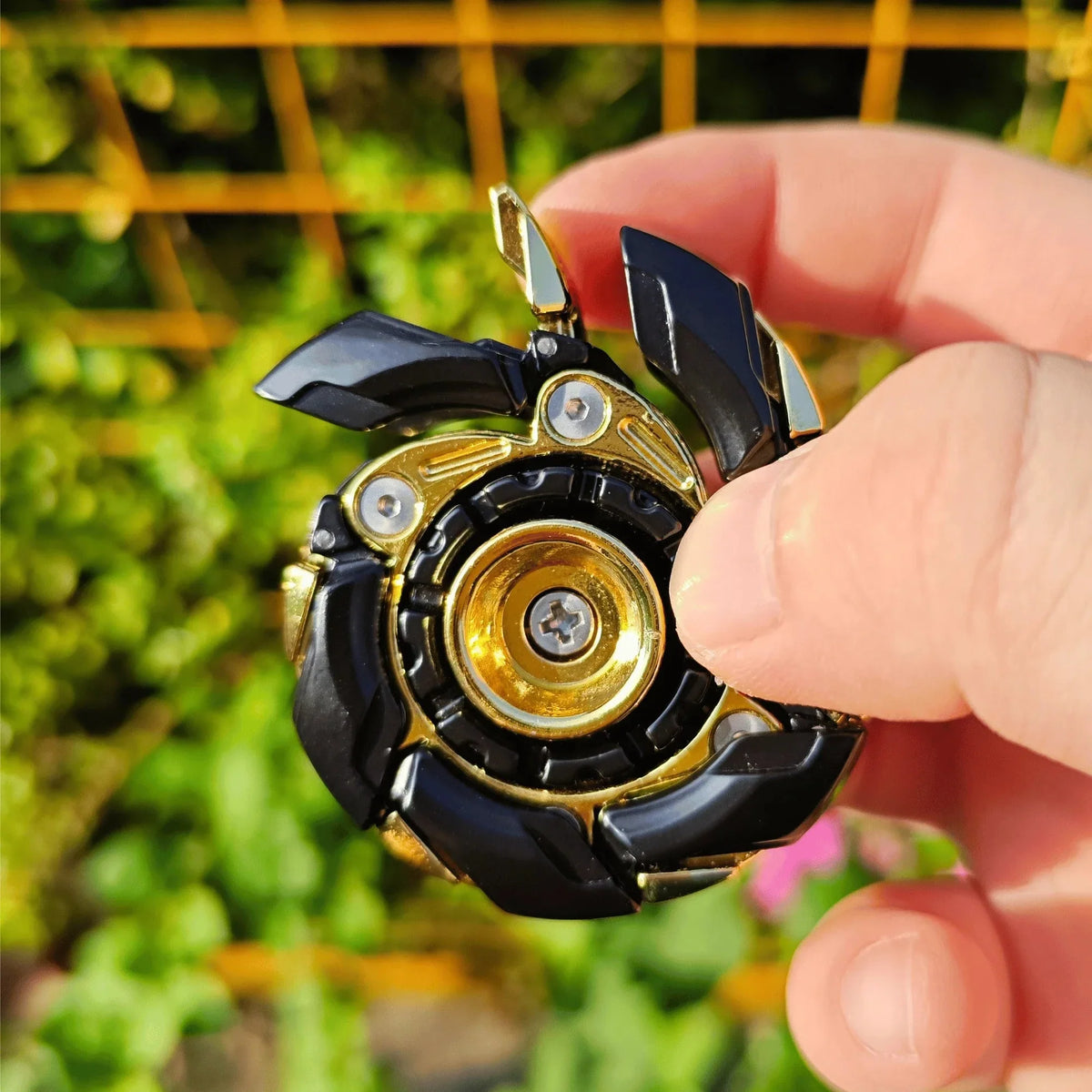 EDC Open Armor Metal Spinning Top – Magnetic Fidget Slider Toy for Adults | Stress Relief Spinner with Mecha Design & Smooth Rotation