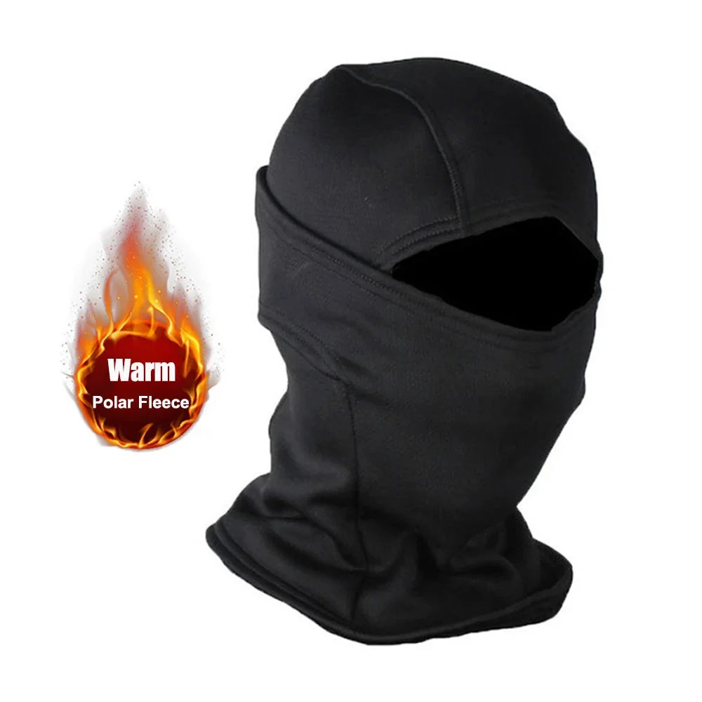 Winter Fleece Camouflage Balaclava - Cold-Proof Full Face Mask for Skiing & Cycling