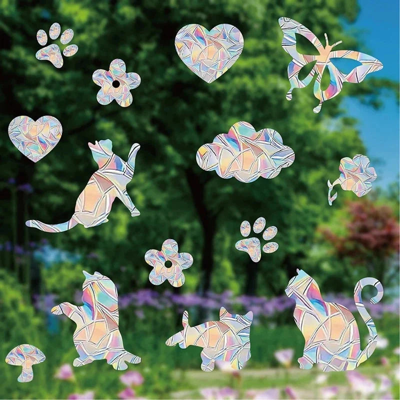 Rainbow Suncatcher Window Stickers – PVC Prism Decals