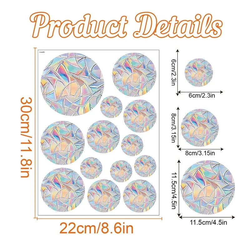 Rainbow Suncatcher Window Stickers – PVC Prism Decals