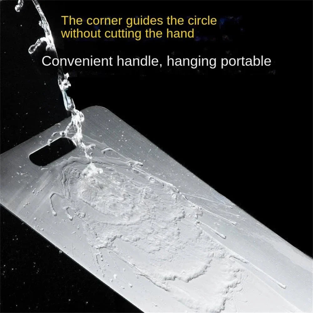 316 Stainless Steel Chopping Board – Thickened Double-Sided Antibacterial Cutting Board for Kitchen & Dough Kneading