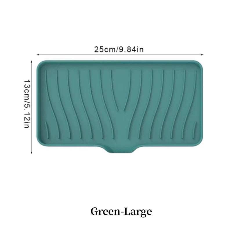 Silicone Drain Soap Dish - Anti-Slip Sink Tray for Kitchen & Bathroom