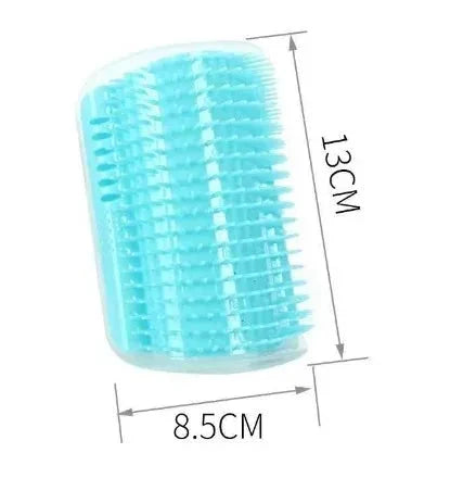 Cat Corner Brush Comb Massager with Catnip – Self-Grooming Wall Arch Scratcher & Hair Removal Tool for Cats