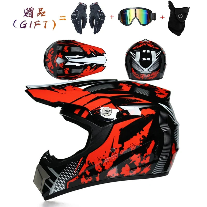 Safety Motocross Helmet Casco Motocross Bicycle Downhill Capacete ATV Cross Helmet Child Motorcycle Helmet Dot Abs 1KG Unisex