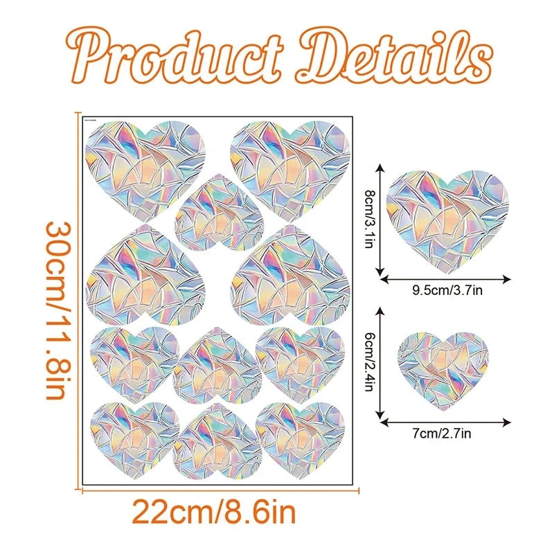 Rainbow Suncatcher Window Stickers – PVC Prism Decals