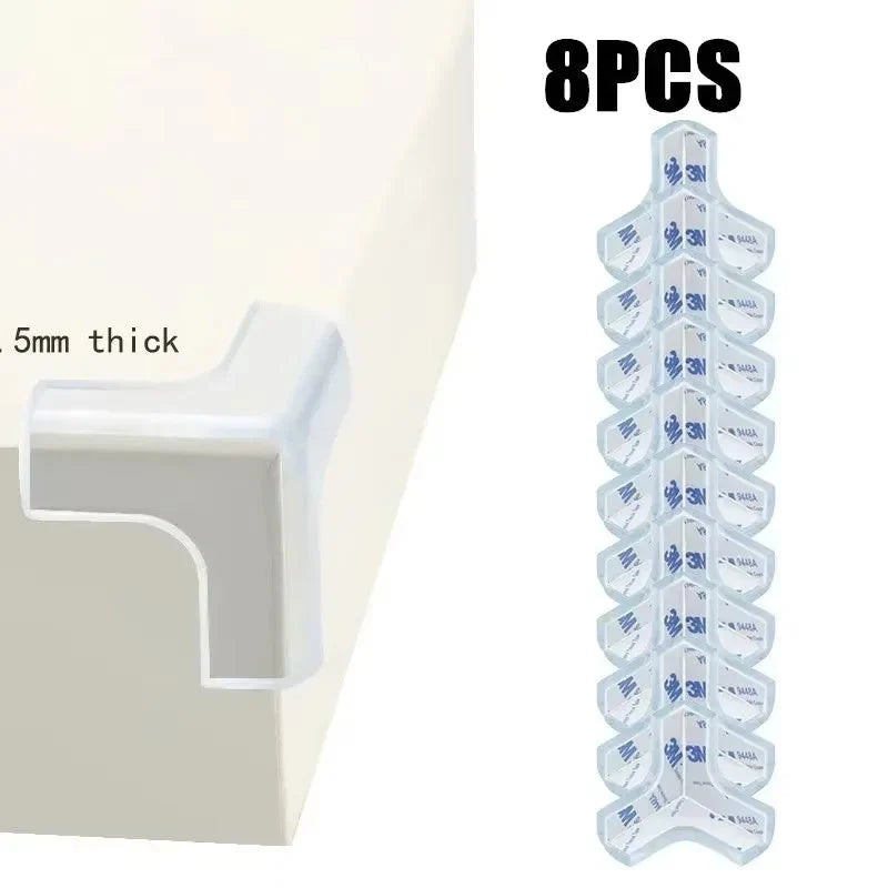 Transparent Baby Safety Strip with Double-Sided Tape for Furniture