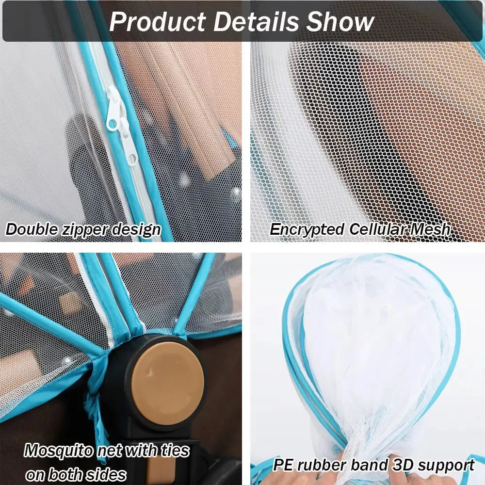 Mosquito Net Full Cover for Baby Car Seat Stroller Cradle Mesh