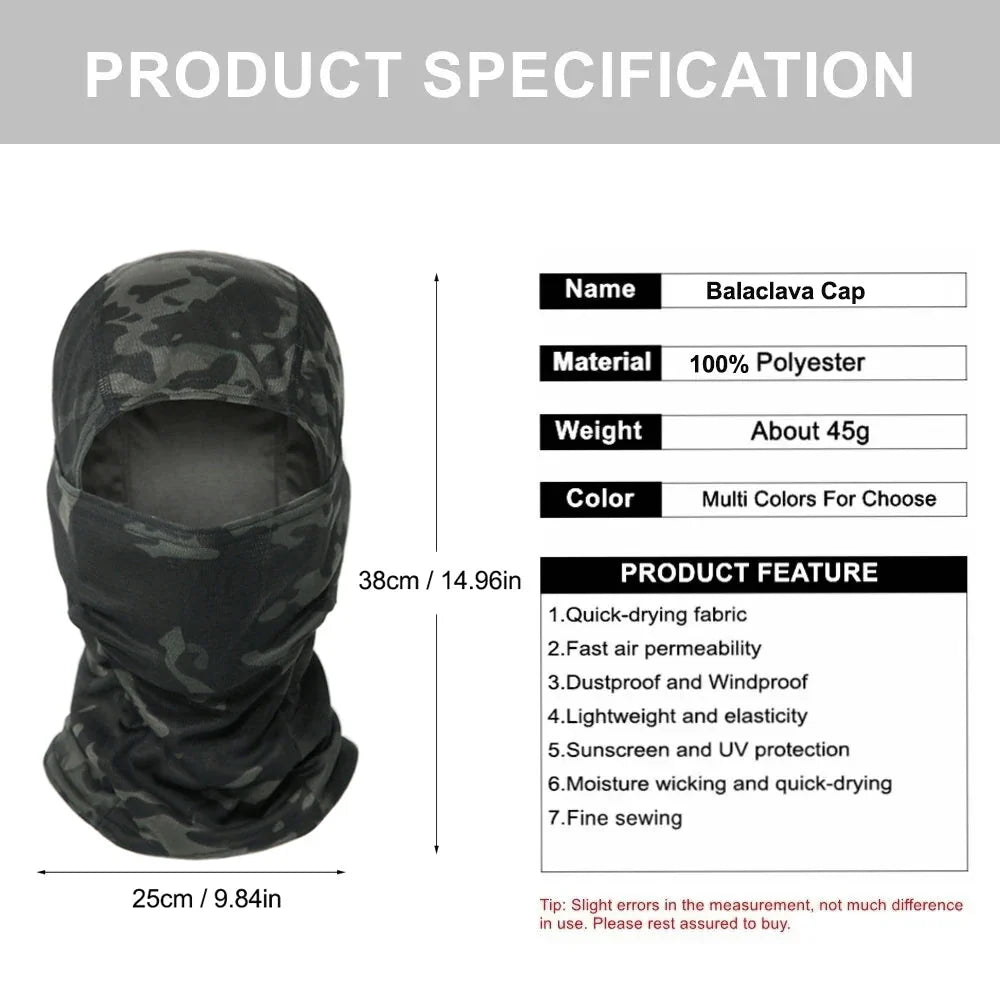 Camouflage Balaclava Hat Full Face Ski Mask