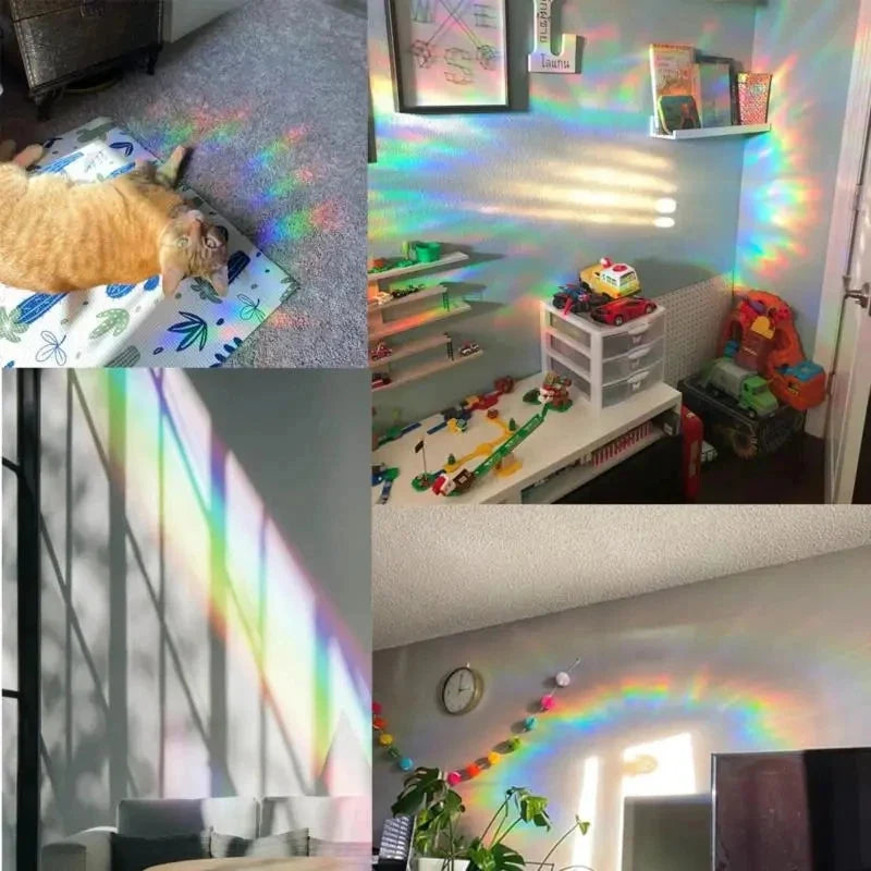 Rainbow Suncatcher Window Stickers – PVC Prism Decals