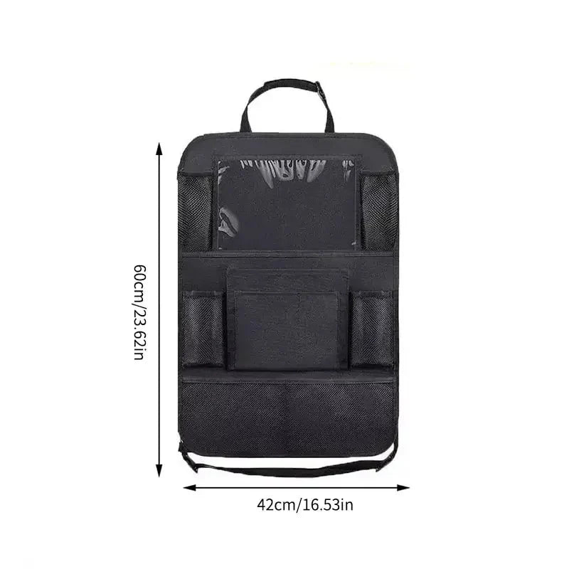Car Seat Organizer with Tablet Holder – Backseat Storage Bag