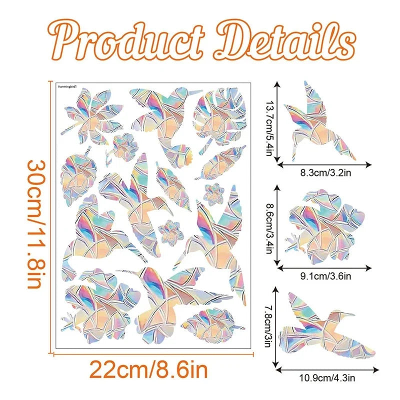 Rainbow Suncatcher Window Stickers – PVC Prism Decals