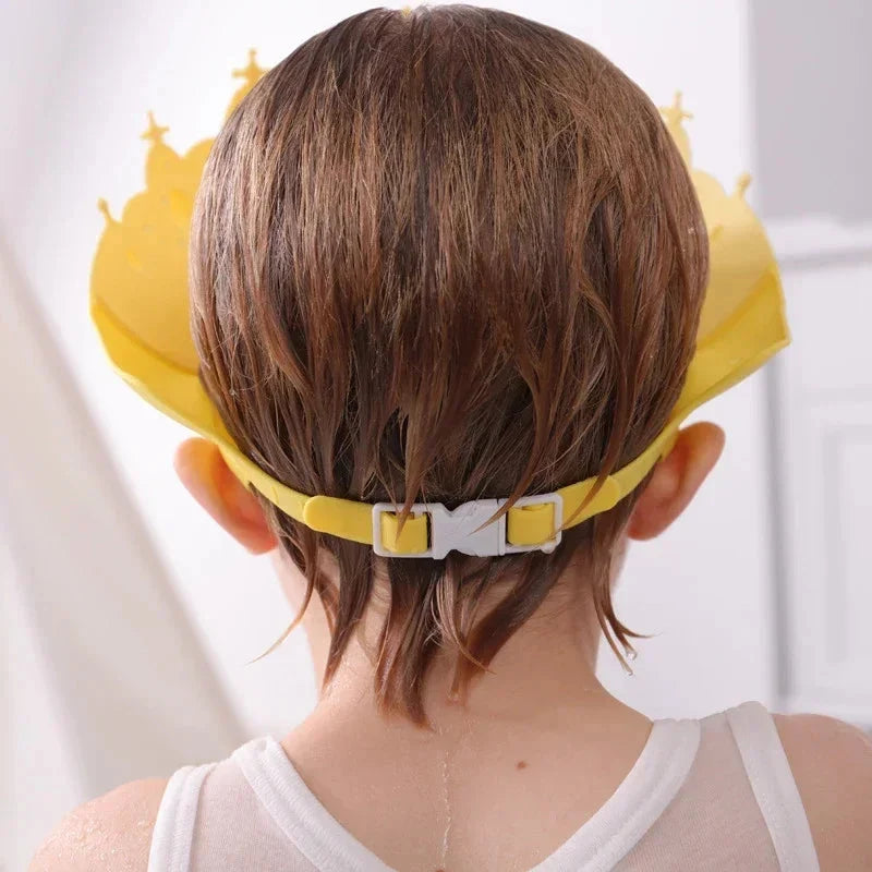 Adjustable Kids Shampoo Cap – Baby Bath Visor with Ear Protection