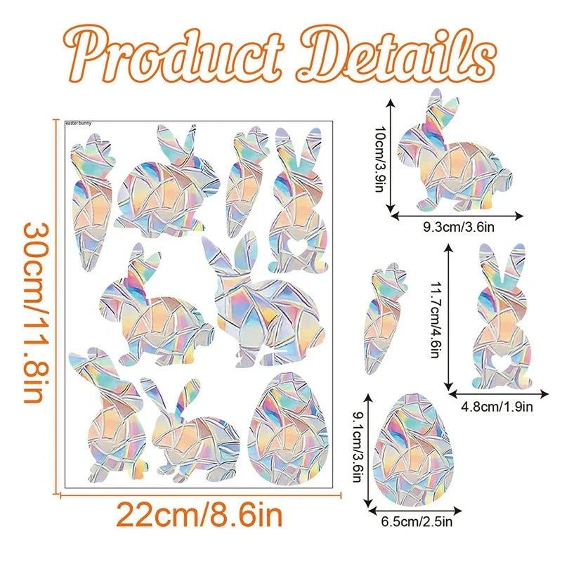 Rainbow Suncatcher Window Stickers – PVC Prism Decals