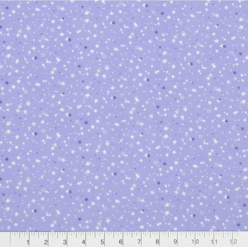 3 Flannel Fat Quarters Out of the World Celestial Little Feet Boutique Pink Purple Precut 18" x 21" Baby