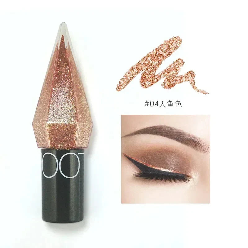Diamond Shiny Eyeliner Waterproof Silver Rose Gold Glitter Eye Shadow