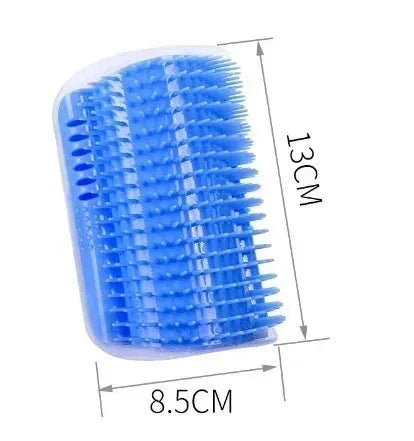 Cat Corner Brush Comb Massager with Catnip – Self-Grooming Wall Arch Scratcher & Hair Removal Tool for Cats