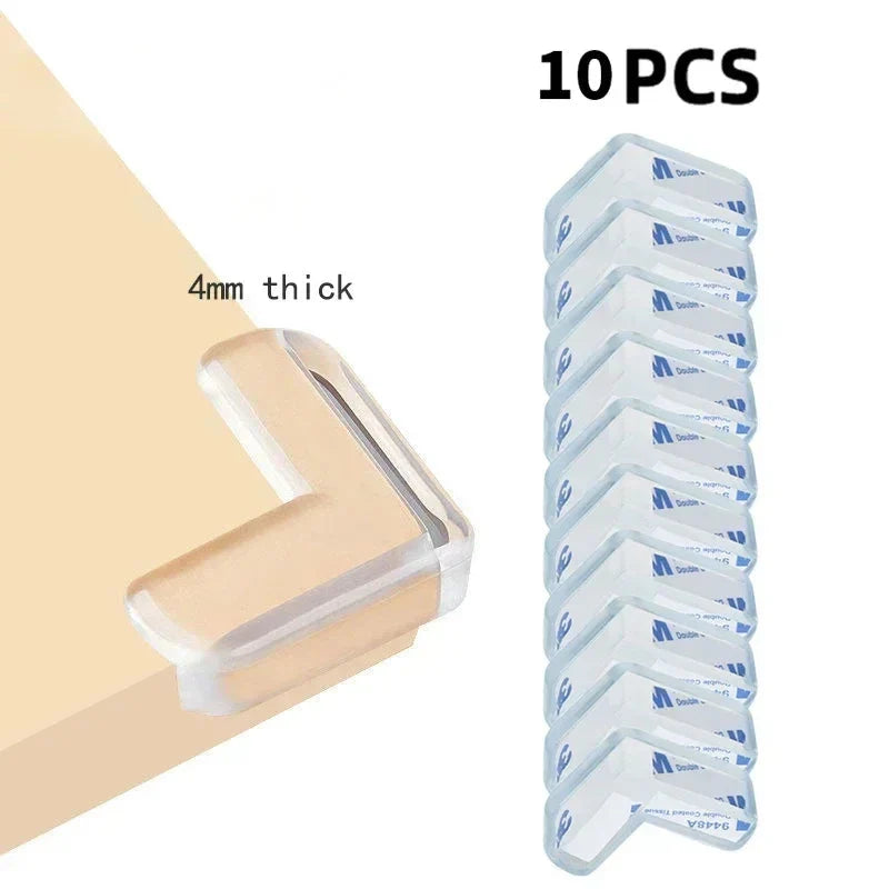 Transparent Baby Safety Strip with Double-Sided Tape for Furniture
