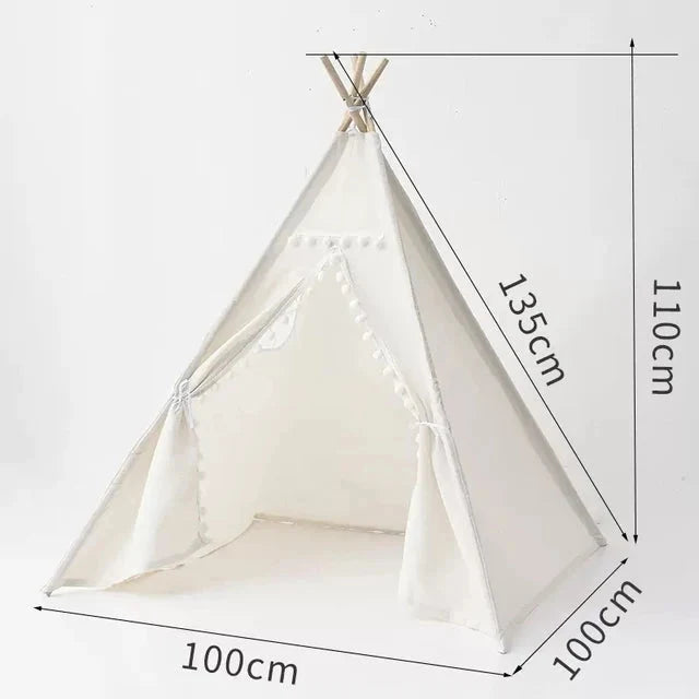 Portable Kids Play Tent Wigwam Teepee Playhouse