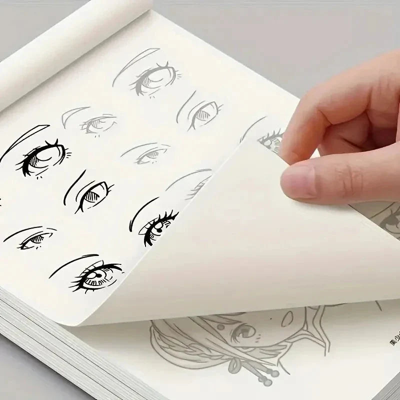 Anime Character Line Art Drawing Book - 48 Pages for Tracing & Painting Practice