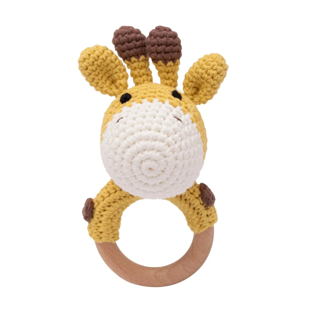 Crochet Animal Rattle Baby Toy Montessori Teether