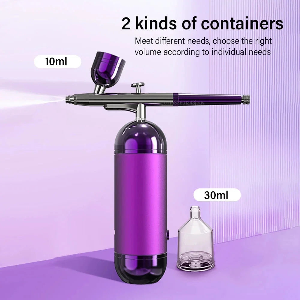 Portable Airbrush Nail Kit with Compressor - For Nails, Art, Cake, and Crafts